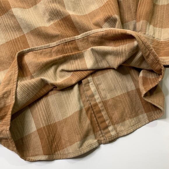 The North Face Shirt Mens M Medium Brown Stone Stayside Flannel Button Up Pocket - Picture 9 of 14